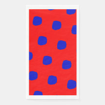 Saturated polka dots design Paper Napkin