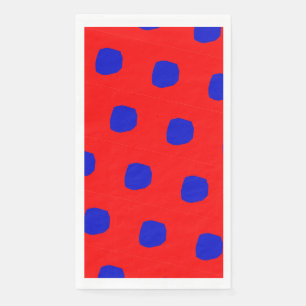 Saturated polka dots design Paper Napkin