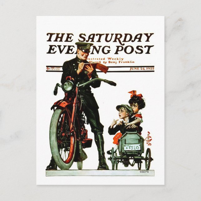 Saturday Evening Post Postcard (Front)