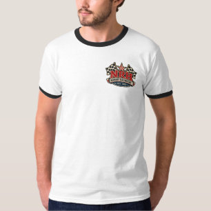 Saturday Garage Society Vintage Mechanic Ringer T- T-Shirt