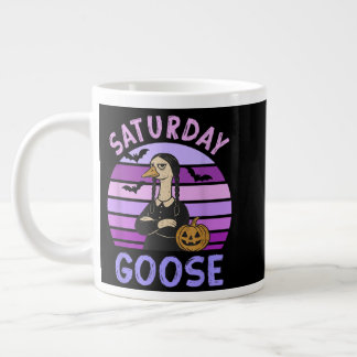 Saturday Goose Funny Goose Halloween Large Coffee Mug