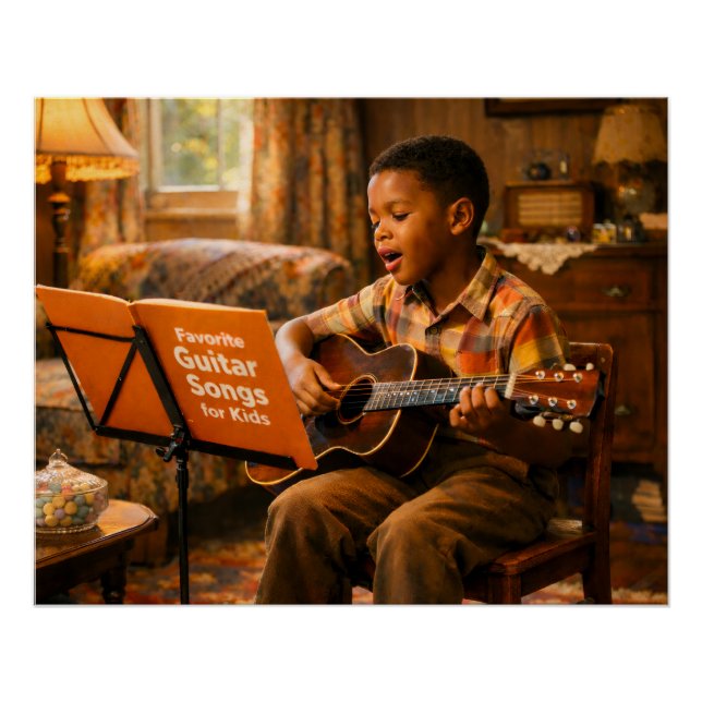 Saturday Guitar Practice Poster (Front)