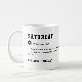 SATURDAY Mug – Lazy Day Must-Have