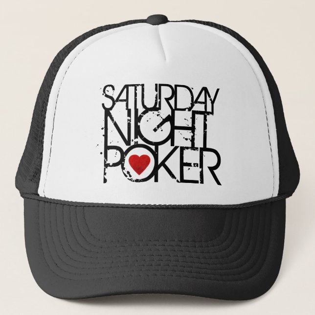 Saturday Night Poker Trucker Hat (Front)