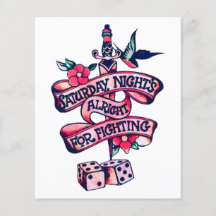 Saturday Night's Alright For Fighting 