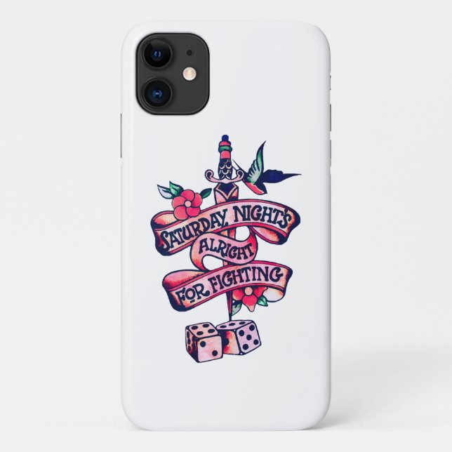 Saturday Night's Alright For Fighting  Case-Mate iPhone Case (Back)