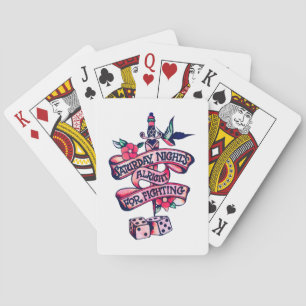 Saturday Night's Alright For Fighting Playing Cards