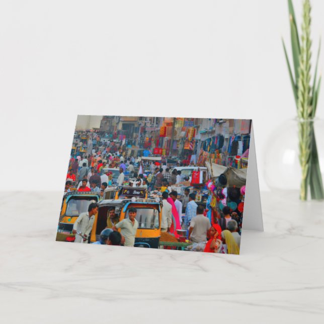 Saturday Shopping, India Card (Front)