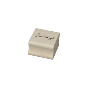 Saturday Weekday Journal Design Rubber Stamp