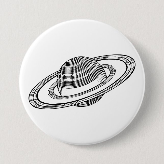 Saturn 7.5 Cm Round Badge (Front)