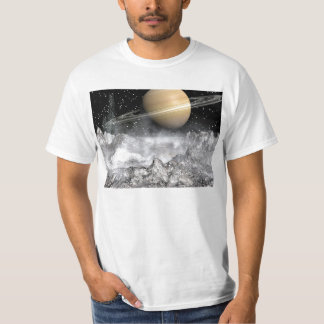 Saturn and Enceladus T-Shirt