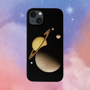 Saturn and Her Moons  iPhone 13 Case
