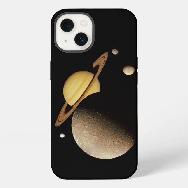 Saturn and Her Moons  iPhone Case (Back)
