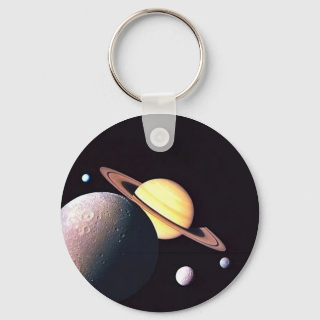Saturn And Moons Key Ring (Front)