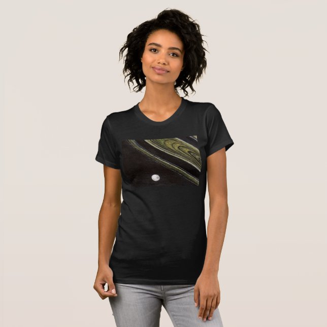 Saturn and Tethys t-shirt (Front Full)