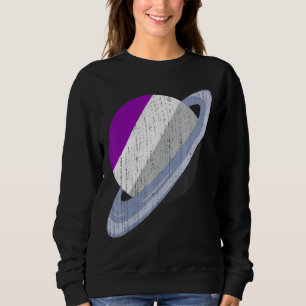 Saturn Asexuality Flag Lgbt Ace Pride Month Equali Sweatshirt