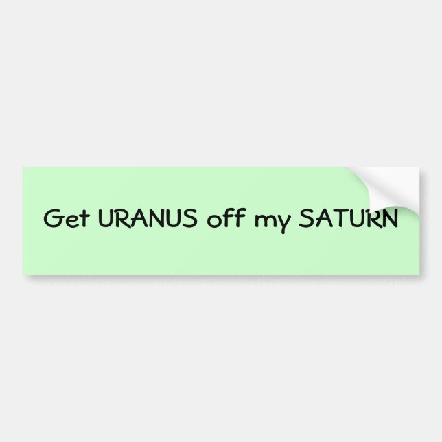 Saturn Bumper Sticker (Front)