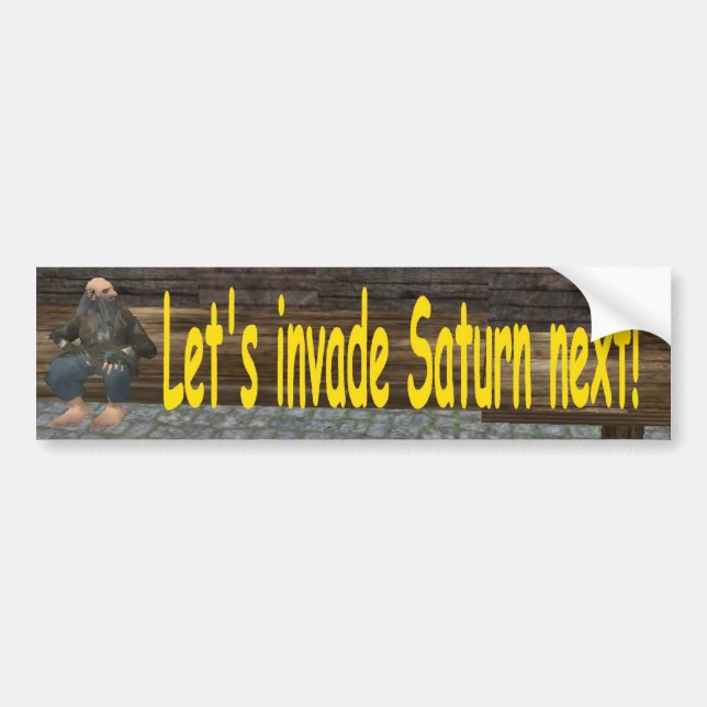 saturn bumper sticker (Front)
