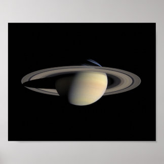 Saturn — Cassini Orbiter Mosaic, 2004 Poster