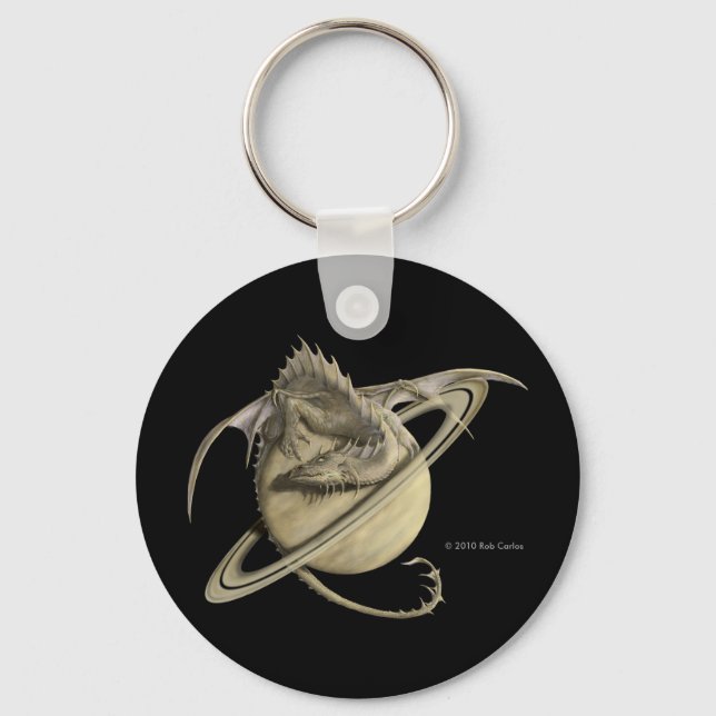 Saturn Dragon Keychain (Front)