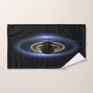 Saturn Eclipsed the Sun from Cassini Orbiter Bath Towel Set