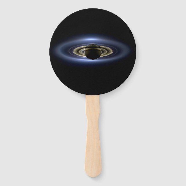Saturn Eclipsed the Sun from Cassini Orbiter   Hand Fan (Front)