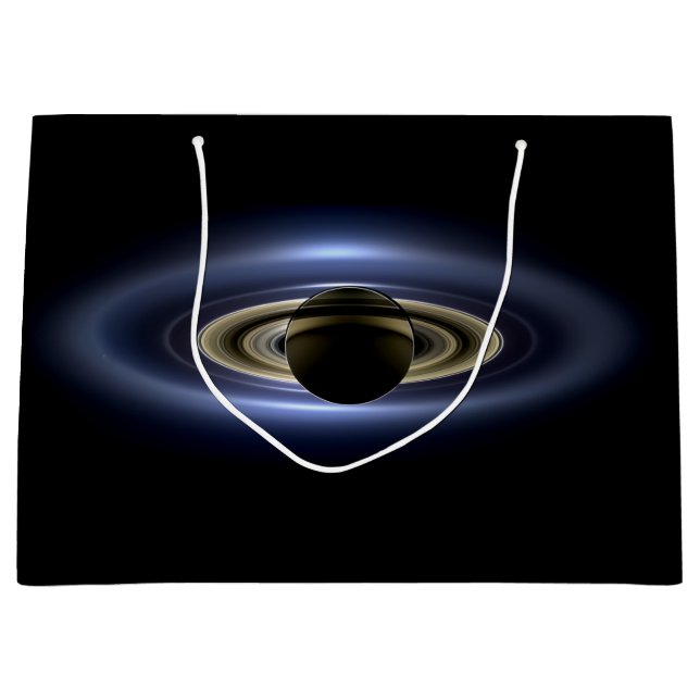 Saturn Eclipsed the Sun from Cassini Orbiter   Large Gift Bag (Front)