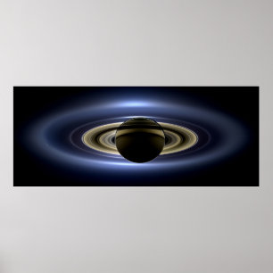 Saturn Eclipsed the Sun from Cassini Orbiter   Poster