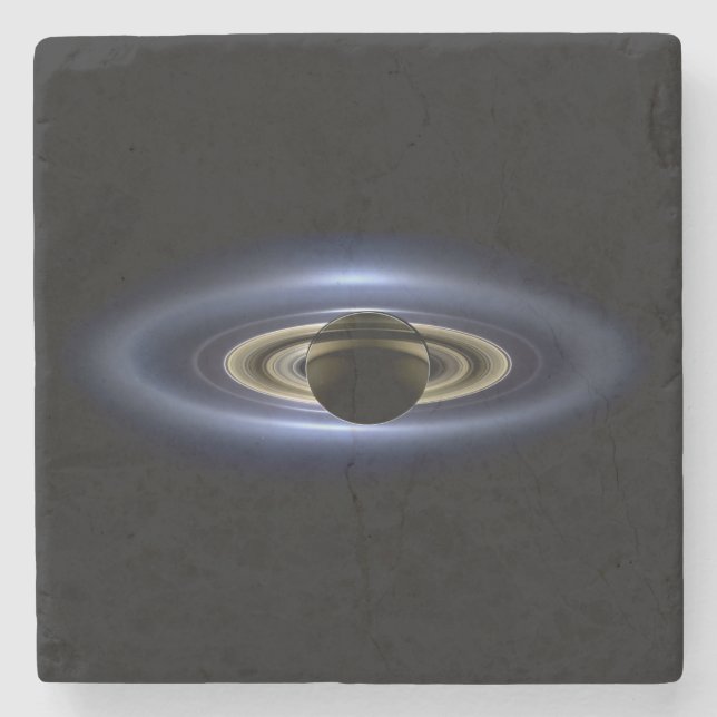 Saturn Eclipsed the Sun from Cassini Orbiter   Stone Coaster (Front)