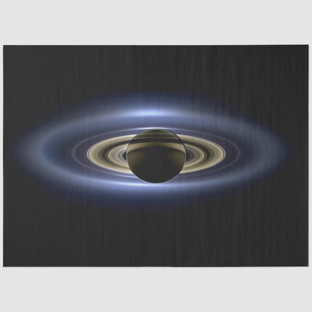 Saturn Eclipsed the Sun from Cassini Orbiter   Tissue Paper (Front)