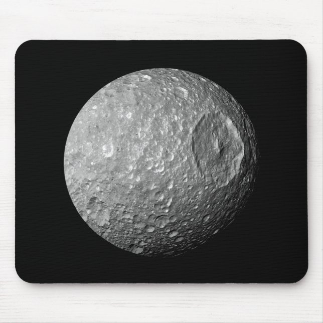 Saturn Moon Mimas Mouse Mat (Front)
