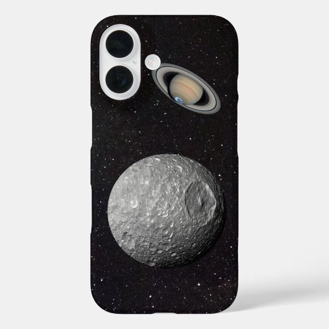 Saturn Moon Mimas Starry Sky Case-Mate iPhone Case (Back)