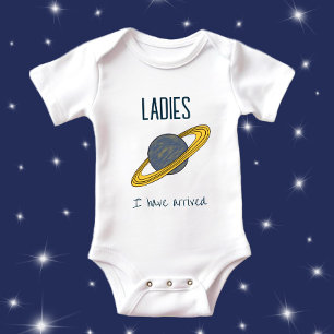 Saturn planet  baby bodysuit