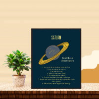 Saturn planet poster