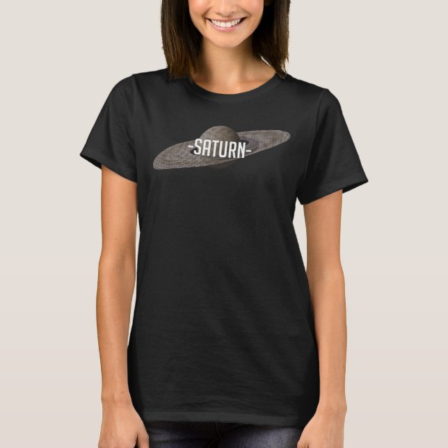 Saturn Planet Solar System 1 T-Shirt (Front)