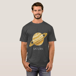 Saturn Planet Watercolor Men's T T-Shirt