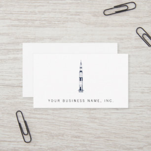Saturn Rocket Business Card