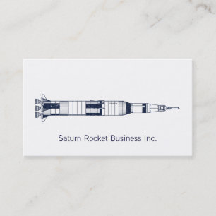 Saturn Rocket Business Card