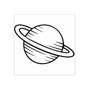 Saturn Rubber Stamp