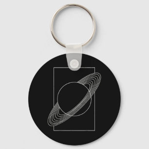 Saturn Solar System Planet Galaxy Astronomy Key Ring