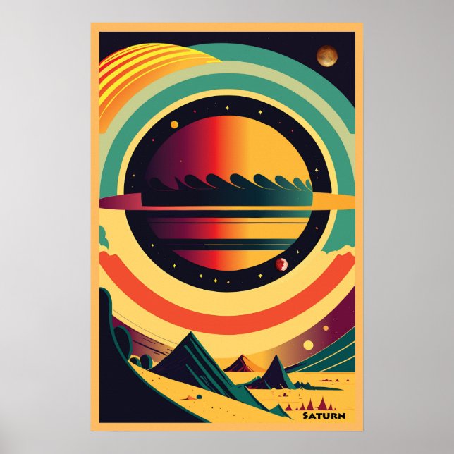 Saturn, Space poster (Front)