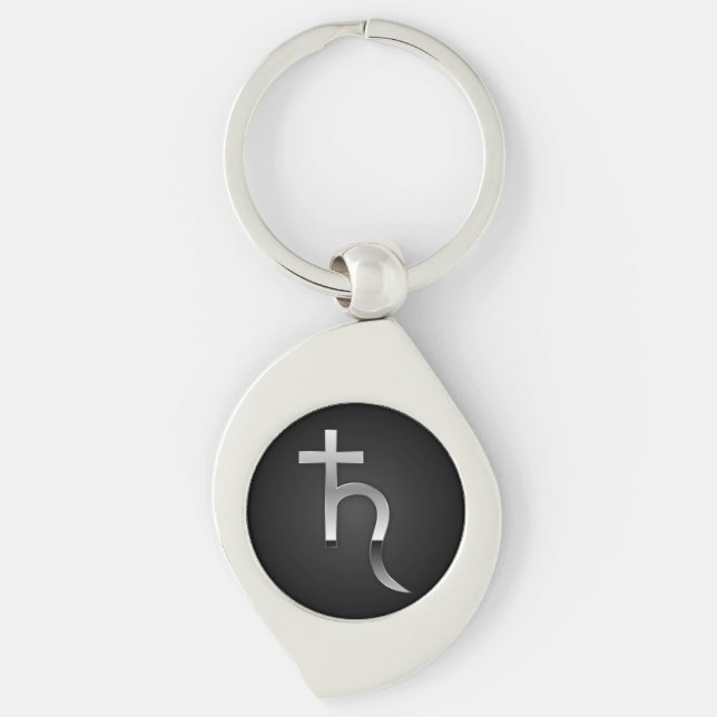 Saturn symbol key ring (Front)