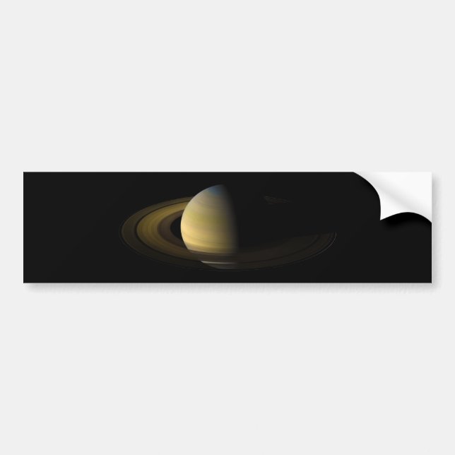 Saturn the Sixth Planet from the Sun Bumper Sticker (Front)