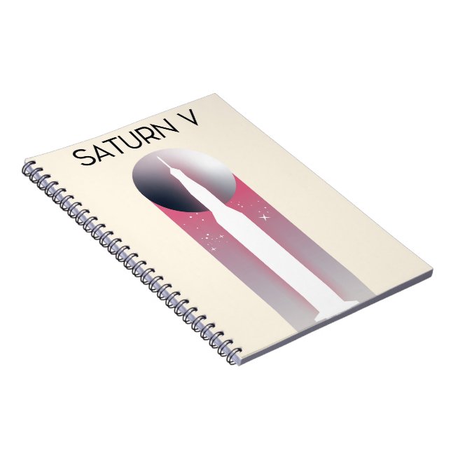 Saturn V Apollo Space Art Notebook (Right Side)