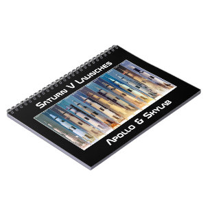 Saturn V Moon Rocket Launches Notebook
