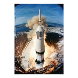 Saturn V Rocket launch 1969 Apollo Spacecraft Photo Print