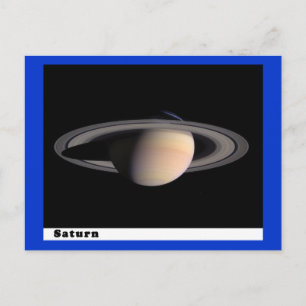Saturn with Rings Postcard