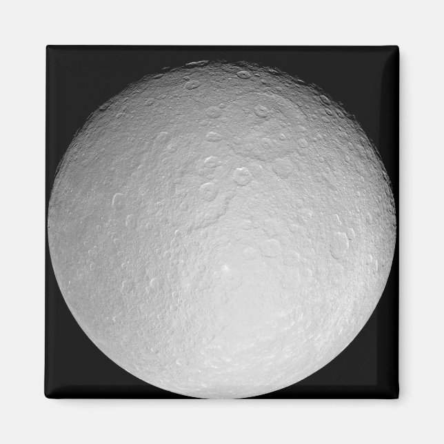 Saturn's icy moon Rhea Magnet (Front)