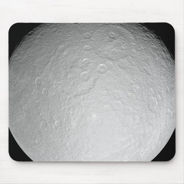 Saturn's icy moon Rhea Mouse Mat (Front)