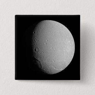 Saturn's moon Dione 2 15 Cm Square Badge